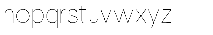 Nacht Grotesk Thin Semi Condensed Font LOWERCASE