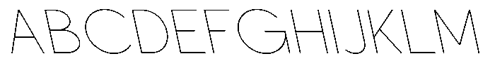 Nacht Grotesk Thin Semi Expanded Reverse Font UPPERCASE