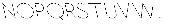 Nacht Grotesk Thin Semi Expanded Reverse Font UPPERCASE