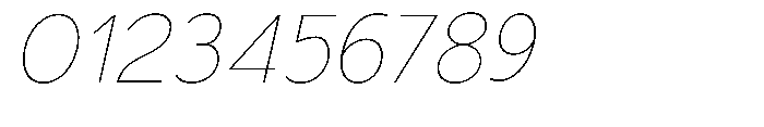 Nacht Grotesk Thin Semi Expanded Slanted Font OTHER CHARS