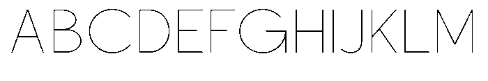 Nacht Grotesk Thin Semi Expanded Font UPPERCASE