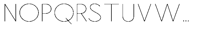 Nacht Grotesk Thin Semi Expanded Font UPPERCASE
