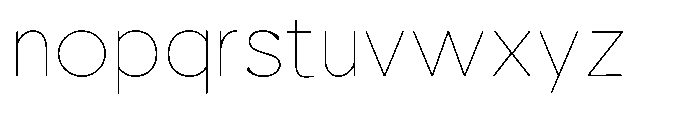 Nacht Grotesk Thin Semi Expanded Font LOWERCASE