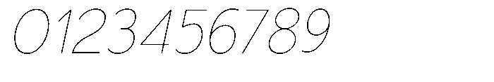 Nacht Grotesk Thin Slanted Font OTHER CHARS