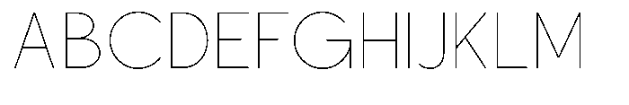 Nacht Grotesk Thin Font UPPERCASE