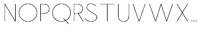 Nacht Grotesk Thin Font UPPERCASE