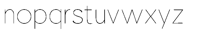 Nacht Grotesk Thin Font LOWERCASE