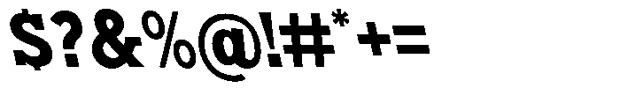 Nacht Grotesk XBd SmCn Reverse Font OTHER CHARS
