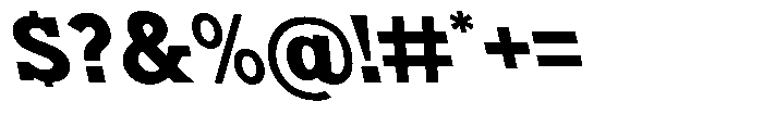 Nacht Grotesk XBd SmEx Reverse Font OTHER CHARS