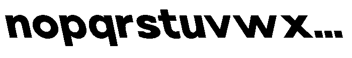 Nacht Grotesk XBd SmEx Reverse Font LOWERCASE