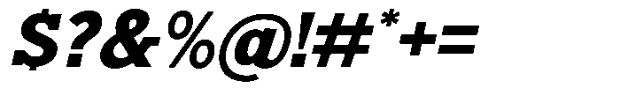 Nacht Grotesk XBd SmEx Sla Font OTHER CHARS
