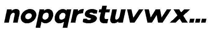 Nacht Grotesk XBd SmEx Sla Font LOWERCASE