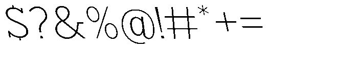 Nacht Grotesk XLt SmEx Reverse Font OTHER CHARS