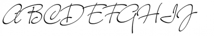 Nacinth Thin Font UPPERCASE