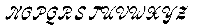 Nackresa Script Font UPPERCASE