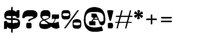 Nackresa Slab Font OTHER CHARS