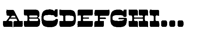 Nackresa Slab Font UPPERCASE