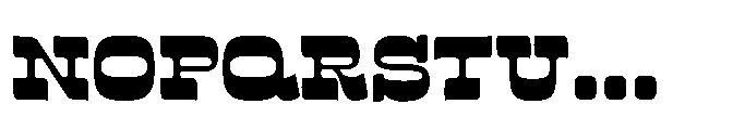 Nackresa Slab Font UPPERCASE