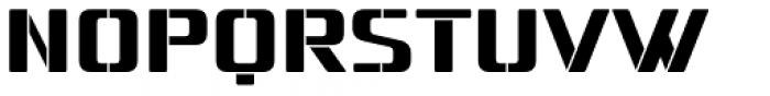 Naftera Display Stencil Font UPPERCASE