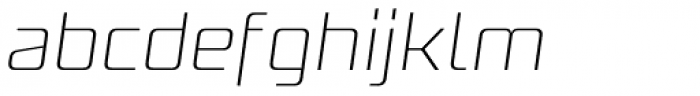 Naftera Light Italic Font LOWERCASE