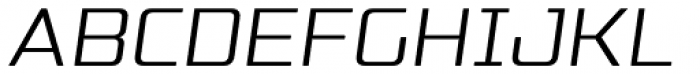 Naftera Regular Italic Font UPPERCASE