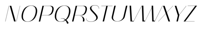 Nagato Italic Font UPPERCASE