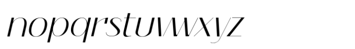 Nagato Italic Font LOWERCASE
