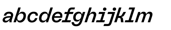 Nagel Medium Extra Oblique Font LOWERCASE