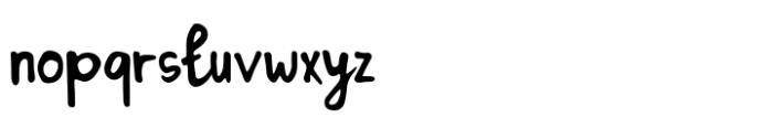 Nagissta Script Font LOWERCASE