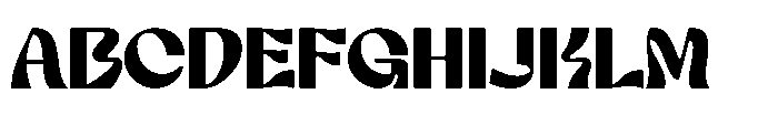 Nagoku Black Font UPPERCASE