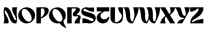 Nagoku Black Font UPPERCASE