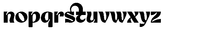 Nagoku Black Font LOWERCASE