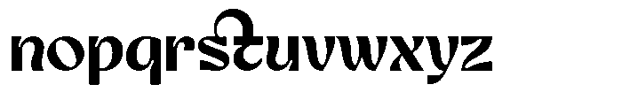 Nagoku Bold Font LOWERCASE