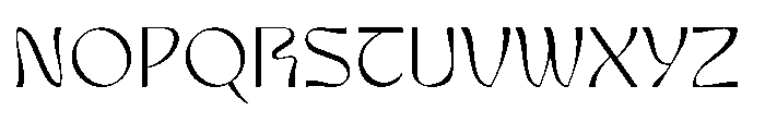 Nagoku Light Font UPPERCASE