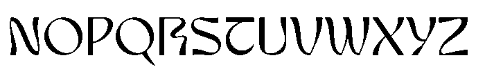 Nagoku Regular Font UPPERCASE