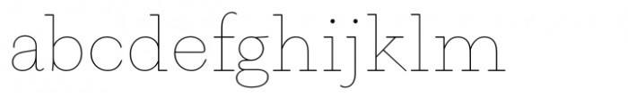 Naiche Extra Thin Font LOWERCASE