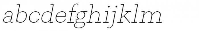 Naiche Thin Slanted Font LOWERCASE