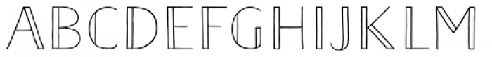 Naive Inline Sans Medium Font LOWERCASE