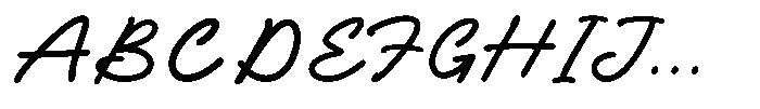 Naken Mantega Mantega Script Regular Font UPPERCASE