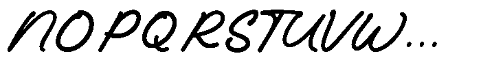 Naken Mantega Mantega Script Regular Font UPPERCASE