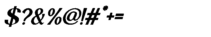 Nalkor Serif Italic Font OTHER CHARS
