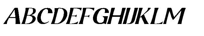 Nalkor Serif Italic Font UPPERCASE