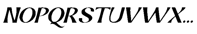 Nalkor Serif Italic Font UPPERCASE