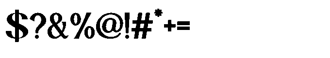 Nalkor Serif Regular Font OTHER CHARS