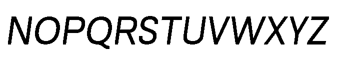 Nalte Sans Italic Font UPPERCASE