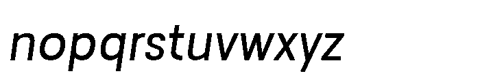 Nalte Sans Italic Font LOWERCASE