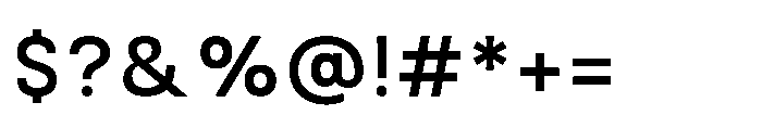 Nalte Sans Medium Font OTHER CHARS