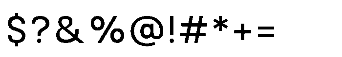 Nalte Sans Regular Font OTHER CHARS