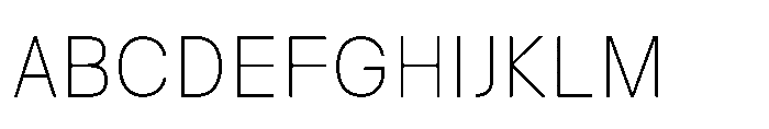 Nalte Sans Thin Font UPPERCASE