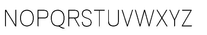 Nalte Sans Thin Font UPPERCASE